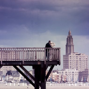 Un couple d'amoureux au Havre