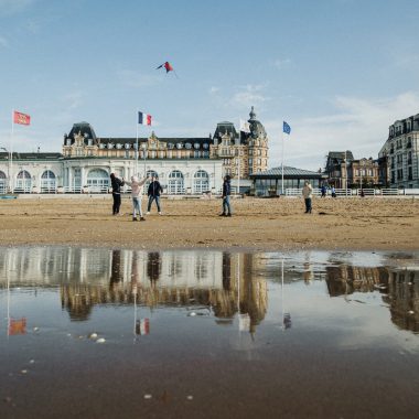 Plage d'Houlgate en hiver